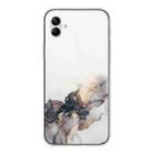 For Samsung Galaxy A04e Hollow Marble Pattern TPU Precise Hole Phone Case(Black) - 1
