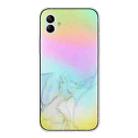 For Samsung Galaxy A04e Laser Marble Pattern Clear TPU Protective Phone Case(Grey) - 1