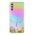 For Samsung Galaxy A15 5G Laser Marble Pattern Clear TPU Protective Phone Case(Pink) - 1