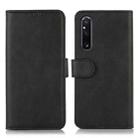 For Sony Xperia 1 V Cow Texture Leather Phone Case(Black) - 1