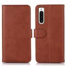 For Sony Xperia 10 V Cow Texture Leather Phone Case(Brown) - 1