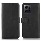 For Xiaomi Redmi Note 12 4G Global Cow Texture Leather Phone Case(Black) - 1