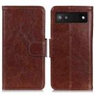 For Google Pixel 7a Nappa Texture Leather Phone Case(Brown) - 1