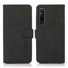 For Sony Xperia 1 V KHAZNEH Matte Texture Leather Phone Case(Black) - 1