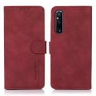 For Sony Xperia 1 V KHAZNEH Matte Texture Leather Phone Case(Red) - 1