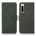 For Sony Xperia 10 V KHAZNEH Matte Texture Leather Phone Case(Green) - 1