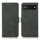 For Google Pixel 7a KHAZNEH Matte Texture Leather Phone Case(Green) - 1