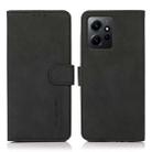 For Xiaomi Redmi Note 12 4G Global KHAZNEH Matte Texture Leather Phone Case(Black) - 1