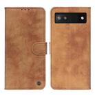 For Google Pixel 7a Antelope Texture Magnetic Buckle Leather Phone Case(Brown) - 1