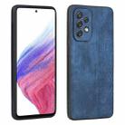 For Samsung Galaxy A52 5G AZNS 3D Embossed Skin Feel Phone Case(Sapphire Blue) - 1