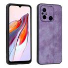 For Xiaomi Poco C55 / Redmi 12C / 11A AZNS 3D Embossed Skin Feel Phone Case(Purple) - 1