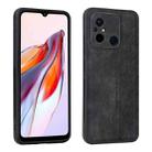 For Xiaomi Poco C55 / Redmi 12C / 11A AZNS 3D Embossed Skin Feel Phone Case(Black) - 1