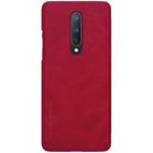 For OnePlus 8 NILLKIN QIN Series Crazy Horse Texture Horizontal Flip Leather Case with Card Slot(Red) - 2