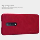 For OnePlus 8 NILLKIN QIN Series Crazy Horse Texture Horizontal Flip Leather Case with Card Slot(Red) - 5