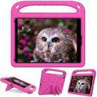 For iPad Air 3 / Pro 10.5 Handle EVA Shockproof Tablet Case with Holder(Rose Red) - 1