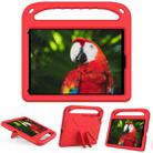 For iPad 9.7 2018 / 2017 Handle EVA Shockproof Tablet Case with Holder(Red) - 1