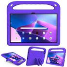 For Lenovo Tab M10 Plus 10.6 3rd Gen 2022 Handle EVA Shockproof Tablet Case with Holder(Purple) - 1