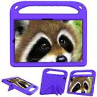 For Samsung Galaxy Tab S6 Lite P610 Handle EVA Shockproof Tablet Case with Holder(Purple) - 1