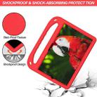For Samsung Galaxy Tab S6 T860 Handle EVA Shockproof Tablet Case with Holder(Red) - 4