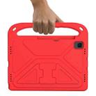 For Samsung Galaxy Tab S6 T860 Handle EVA Shockproof Tablet Case with Holder(Red) - 5