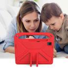 For Samsung Galaxy Tab S6 T860 Handle EVA Shockproof Tablet Case with Holder(Red) - 6