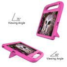 For Samsung Galaxy Tab S6 T860 Handle EVA Shockproof Tablet Case with Holder(Rose Red) - 3