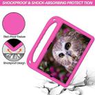 For Samsung Galaxy Tab S6 T860 Handle EVA Shockproof Tablet Case with Holder(Rose Red) - 4