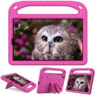 For Lenovo Tab M10 HD 2nd Gen Handle EVA Shockproof Tablet Case with Holder(Rose Red) - 1