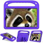 For Lenovo Tab M10 HD 2nd Gen Handle EVA Shockproof Tablet Case with Holder(Purple) - 1