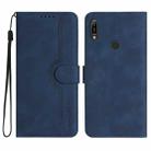 For Huawei Y6 2019 Heart Pattern Skin Feel Leather Phone Case(Royal Blue) - 1
