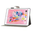 For iPad Pro 9.7 Cross Texture Painted Horizontal  Leather Case with Sleep / Wake-up Function & Card Slot & Holder & Wallet(Colorful Flower) - 5