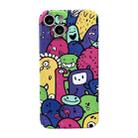 For iPhone 14 Precise Hole Glossy PC Phone Case(Color Monster) - 1