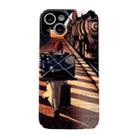 For iPhone 14 Plus Precise Hole Glossy PC Phone Case(Train Station) - 1