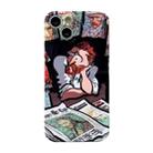 For iPhone 14 Pro Precise Hole Glossy PC Phone Case(Magazines) - 1