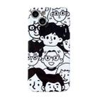 For iPhone 11 Pro Max Precise Hole Glossy PC Phone Case(Full Emoticon) - 1
