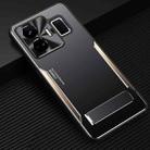 For Realme GT Neo5 Blade Series TPU + Titanium Alloy Phone Case with Holder(Black Gold) - 1