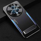 For Honor Magic5 Pro Blade Series TPU + Titanium Alloy Phone Case with Holder(Black Blue) - 1