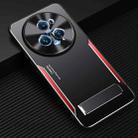 For Honor Magic5 Pro Blade Series TPU + Titanium Alloy Phone Case with Holder(Black Red) - 1