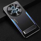 For Honor Magic5 Blade Series TPU + Titanium Alloy Phone Case with Holder(Black Blue) - 1