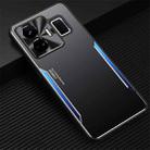 For Realme GT Neo 5 Blade Series TPU + Titanium Alloy Phone Case(Black Blue) - 1