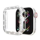 For Apple Watch Series 5 & 4 44mm Double Row Diamonds PC Protective Case(Silver) - 1