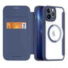 For iPhone 13 Pro Max DUX DUCIS Skin X Pro Series Magsafe PC + TPU Leather Phone Case(Blue) - 1