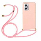 For Xiaomi Redmi Note 11 Pro+ 5G Wheat Straw Material + TPU Phone Case with Lanyard(Pink) - 1