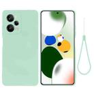 For Xiaomi Redmi Note 12 Pro Speed/Poco X5 Pro Pure Color Liquid Silicone Shockproof Phone Case(Green) - 1