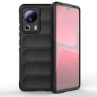 For Xiaomi 13 Lite Magic Shield TPU + Flannel Phone Case(Black) - 1