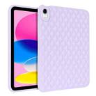 For iPad Air 5 10.9 / Air 4 Rhombic TPU Tablet Case(Purple) - 1