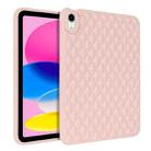 For iPad 10.2 2021 / 2020 / 2019 Rhombic TPU Tablet Case(Pink) - 1