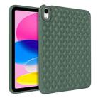 For iPad 10th Gen 10.9 2022 Rhombic TPU Tablet Case(Green) - 1