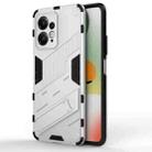 For Xiaomi Redmi Note 12 4G Global Punk Armor 2 in 1 PC + TPU Shockproof Phone Case with Holder(White) - 1