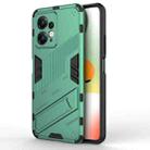 For Xiaomi Redmi Note 12 4G Global Punk Armor 2 in 1 PC + TPU Shockproof Phone Case with Holder(Green) - 1